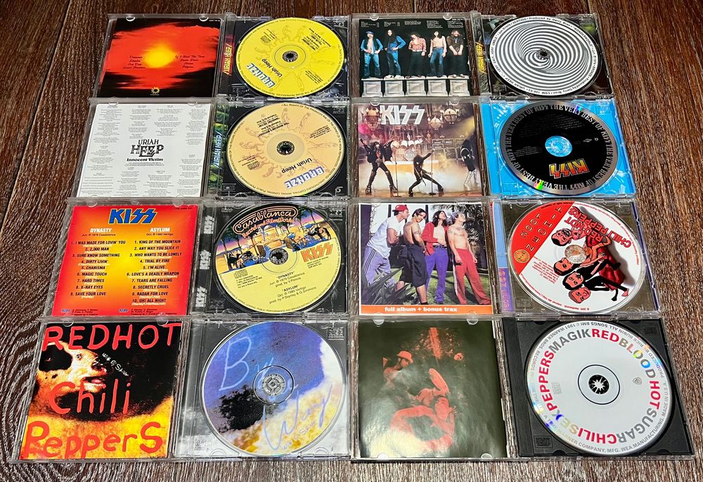 CD диски. Deep Purple. Rainbow. Uriah Heep. Kiss. Red Hot Chili Peppers.