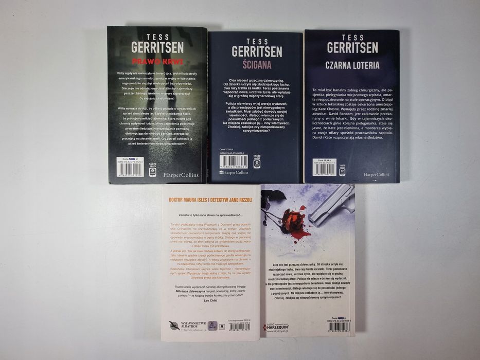 Tess Gerritsen / zestaw 5 książek / Kryminał