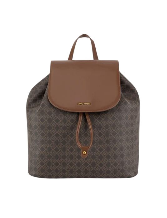 Duży plecak miejski GINO ROSSI, brązowy, nowy