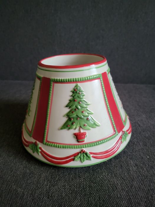 Керамический новогодний абажур