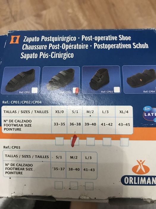 Buty pooperacyjne, haluksy