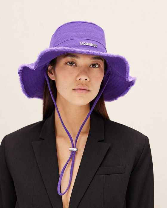 Панама Jacquemus Le Bob Artichaut Blue \ Yellow \ Olive \ Denim \ Purple
