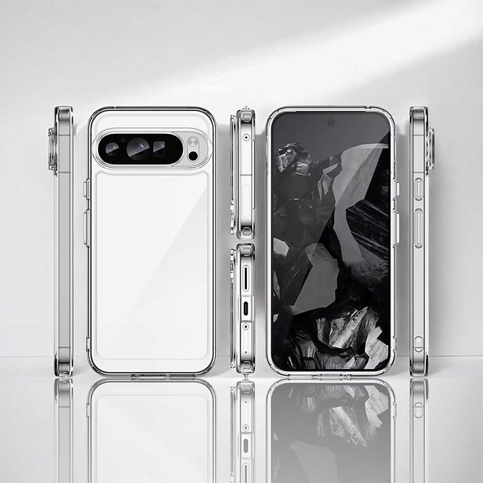 Etui ELEVATE HEXAGON do Google Pixel 9 Pro XL - Clear