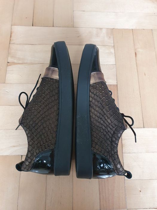Buty oksfordy brązowe czarne 37 Verona skórzane Nowe