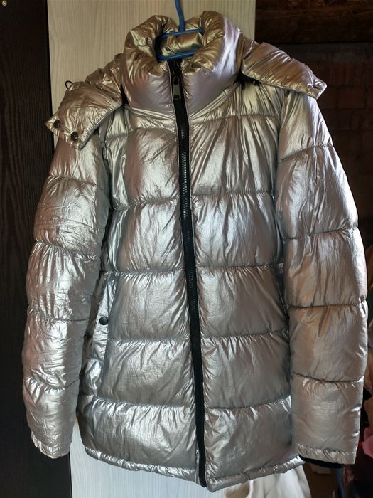 Kurtka srebrna młodzieżowa damska