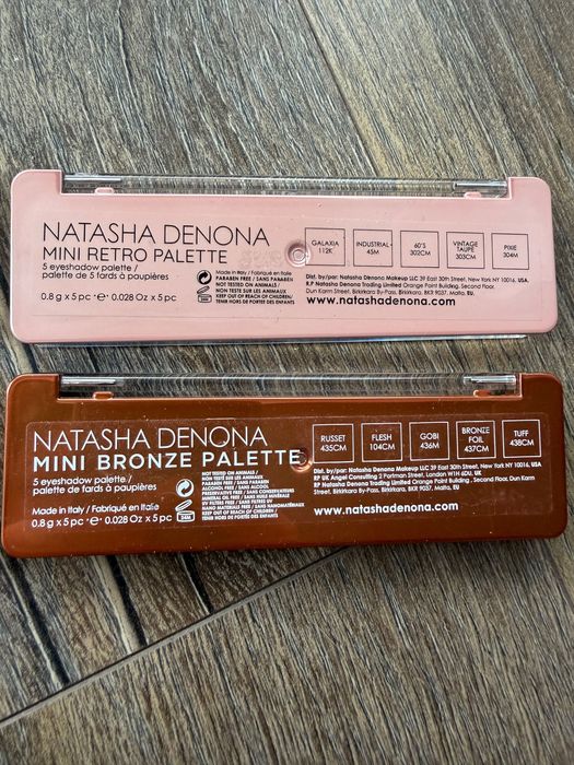 Zestaw mini paletek Natasha Denona - Retro, Bronze, Nude , Biba