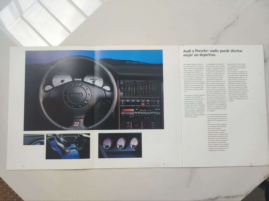 Folheto Audi RS2