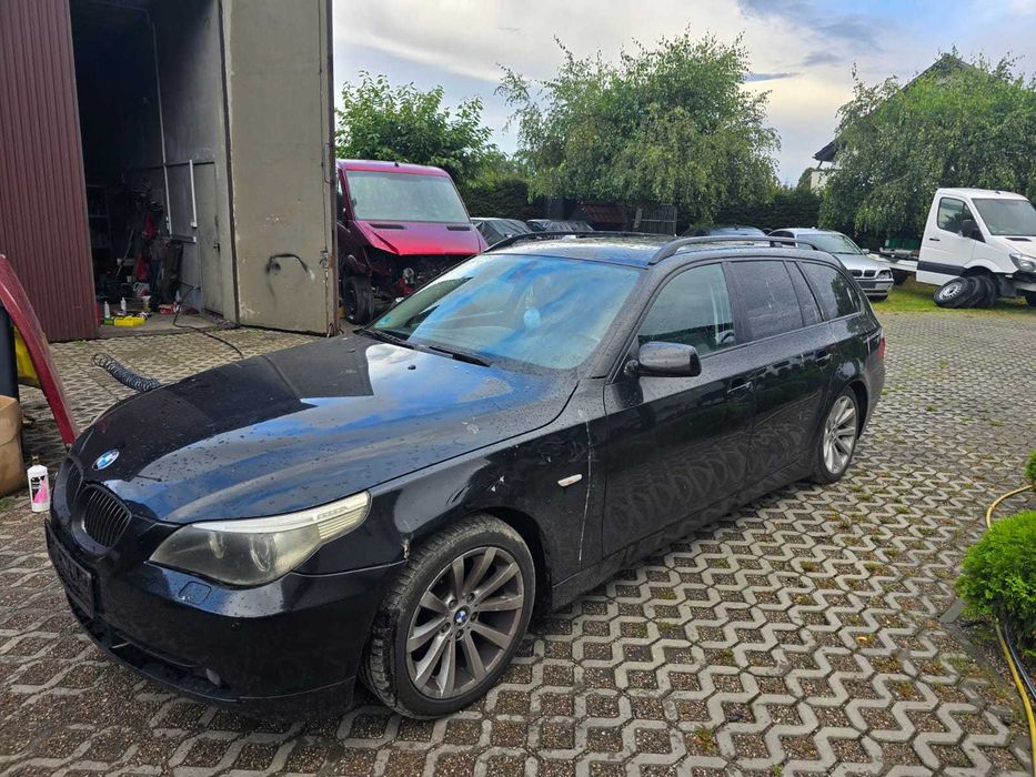 Bmw e61 530d 231km black sapphire wszystkie czesci