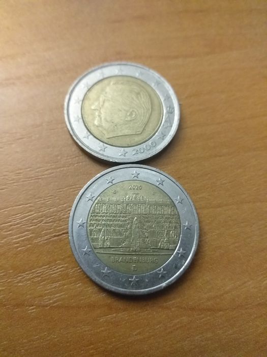 Monety 1 euro z różnych państw