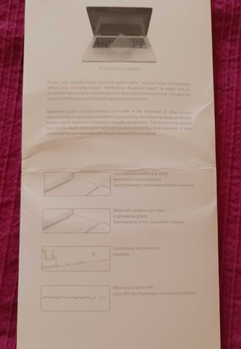 Ultra-Thin and Soft Silicone Keyboard Cover for MacBook. NEW64751097362947122