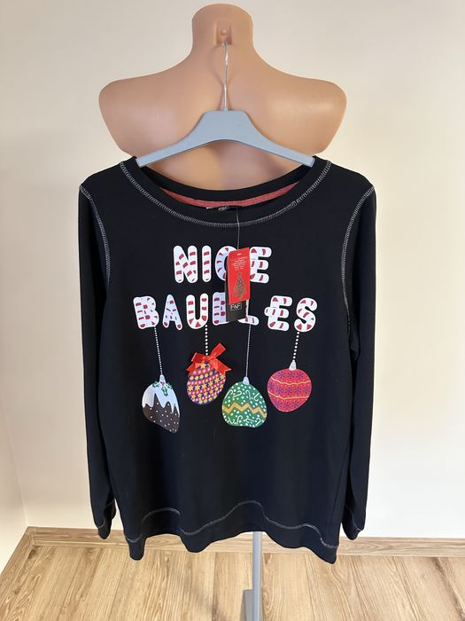 Nowa bluza świąteczna F&F rozmiar 44 sesja święta christmas