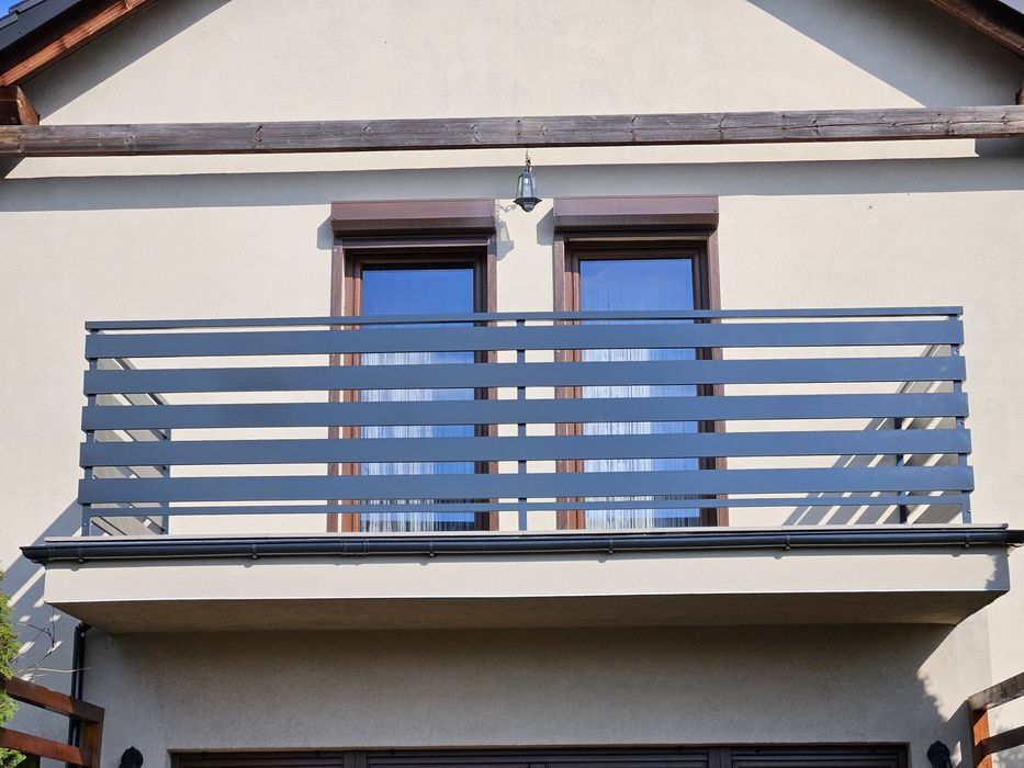 Balustrada nowoczesna stalowa schodowa