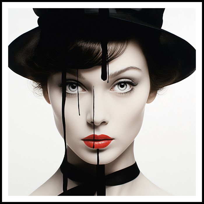 Plakat 90x90cm Atramentowa Aura