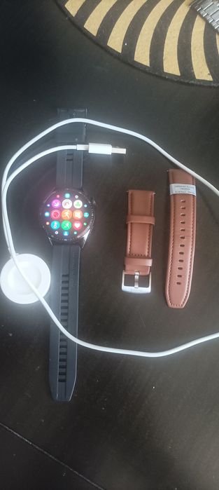 Huawei watch gt 3+nowy pasek skórzany