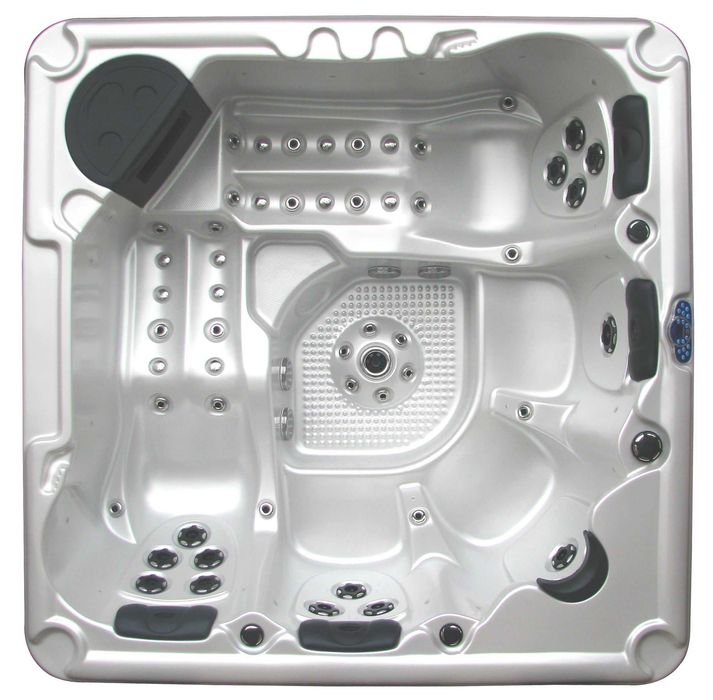 Jacuzi ogrodowe SPA Balboa 220×220×92 cm Akryl. Pokrywa i schody