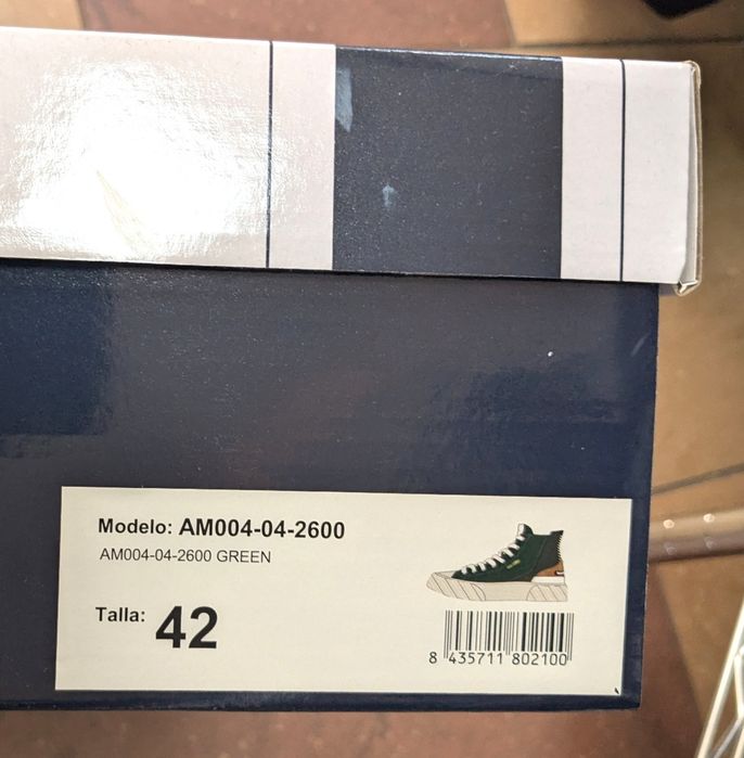 Trampki Soft Kaotiko Keoni Hightop Trainers zielone rozm. 42