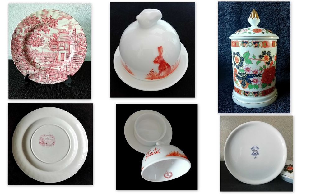 Prato The Hunter by Myott, Covilhete de paté Royal, Pote/ caixa Porart