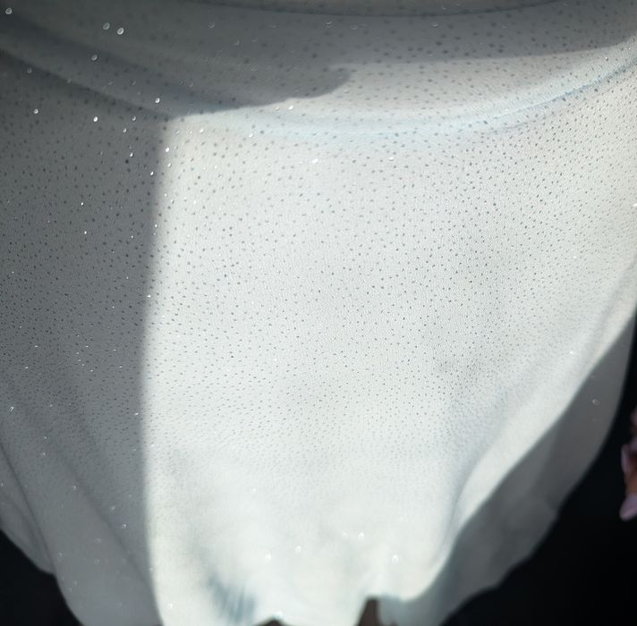 Błękitna asymetryczna sukienka r 34