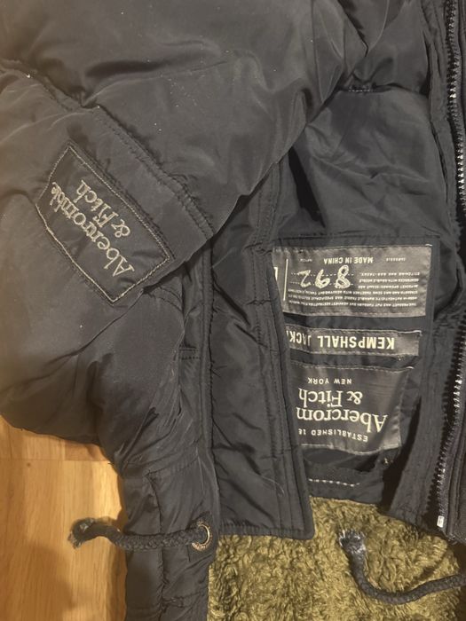Zimowa Abercrombie,  A&F,  kempshall jacket, L, navy