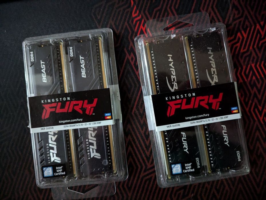 Оперативна Пам'ять Kingston FURY 64 GB (2x32GB) DDR4 3600 MHz Beast