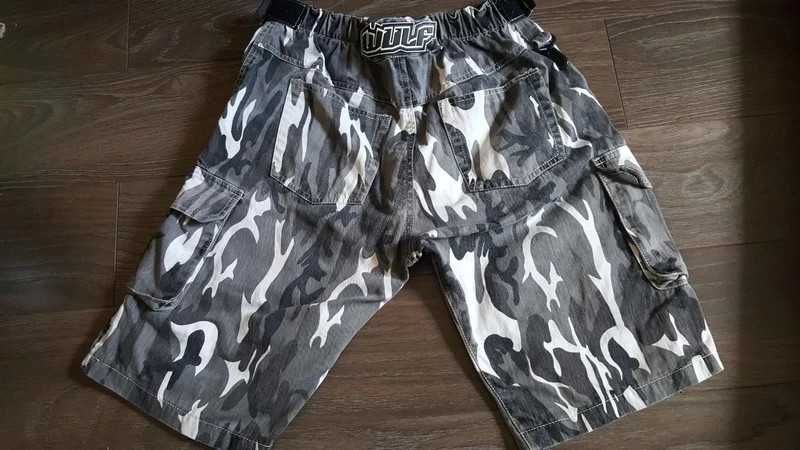 Wulf Wulfsport krótkie spodenki bojówki moro rozm. L