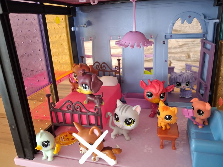 LPS Littles Pet Shop domek, figurki, zestaw