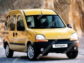 Скло бокове Суцільне Ліве  RENAULT KANGOO VAN 2002- зелене 1414*560