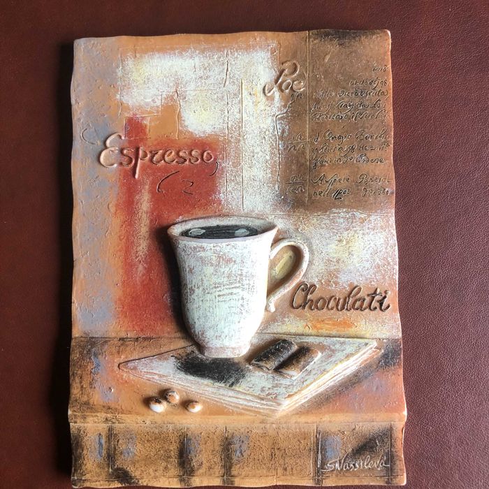 Керамічний свічник Yankee Candle + Настінна плитка Espresso Coffee Cup