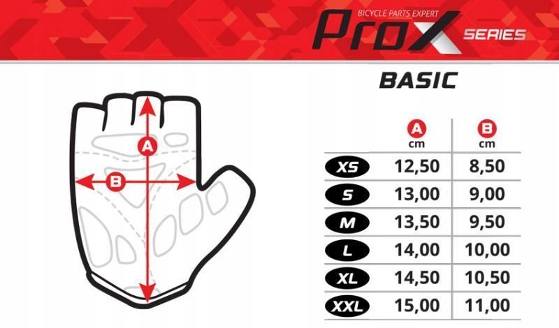 Rękawiczki krótkie ProX Basic AIR VENT Zielone L