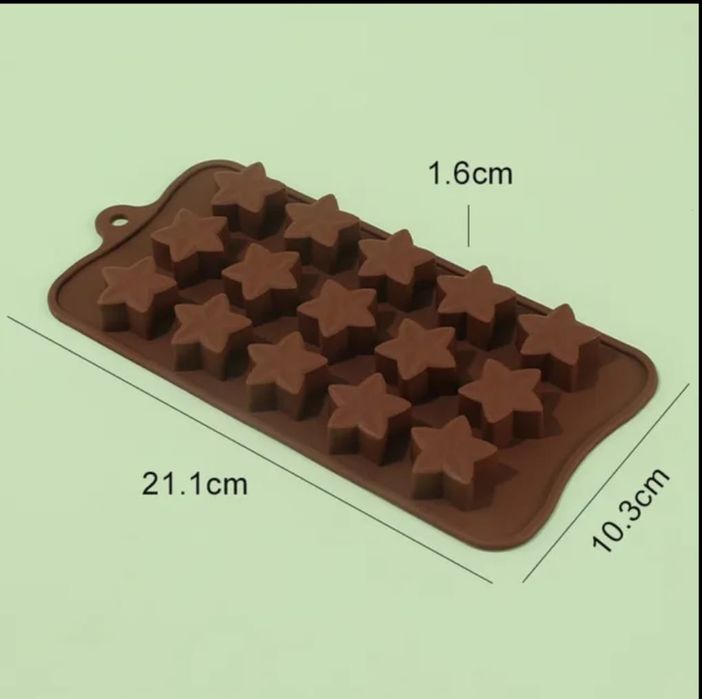 Foremki silikonowa gwiazdki Boże Narodzenie
Forma posiada 15 otworów,