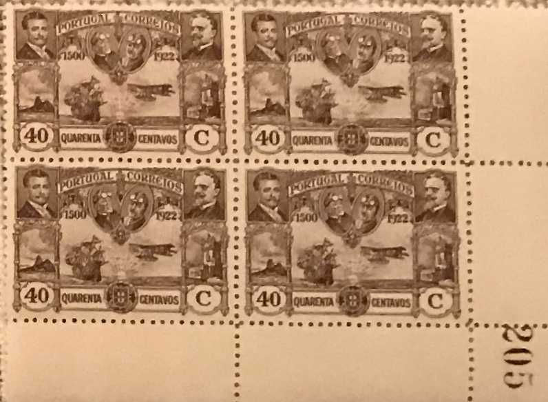 Sheet of 40-cent new stamps – South Atlantic Crossing – 1923