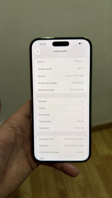 iPhone 14 Pro Max 128 GB em Excelente estado!