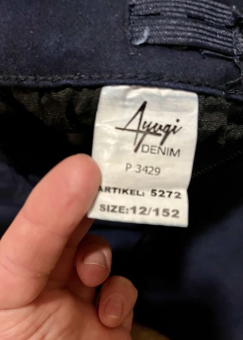 Брюки тёмно-синие и голубые