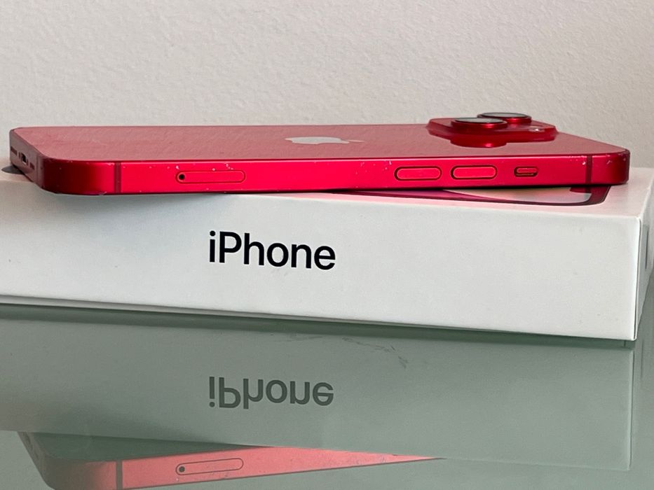 iPhone 14 128GB | Czerwony | Stan Dobry | Zestaw | Etui + Ładowarka