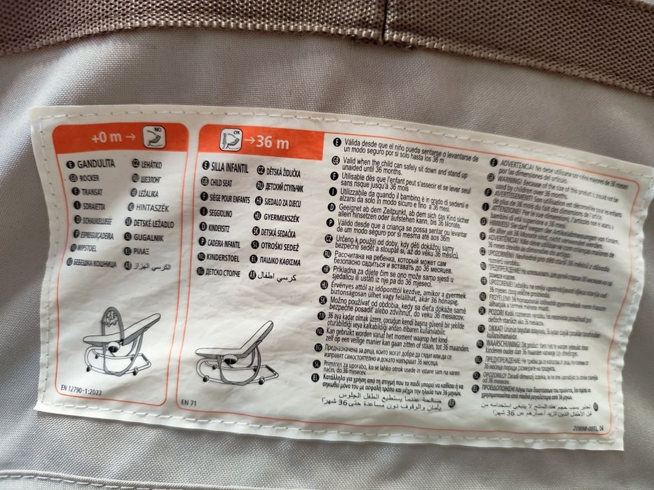 Espreguiçadeira para bebé