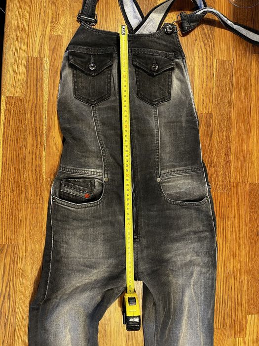 Diesel jeans ogrodniczki czarne xxs dżinsowe