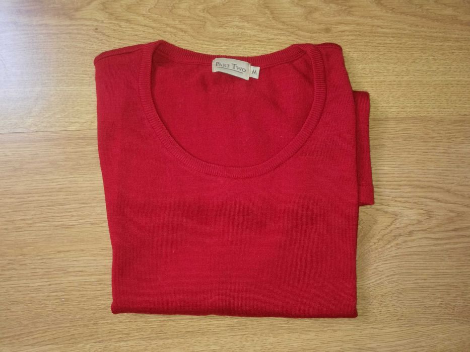 Colete vermelho meia/estação - M