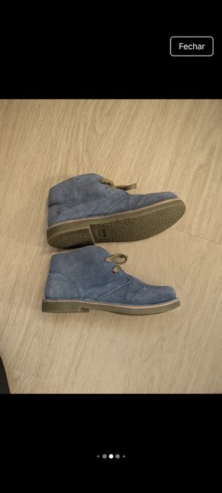 Botas criança novas camurça