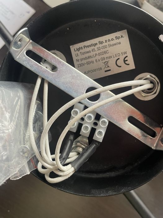 Lampa sufitowa . 6kul + 6zarowek