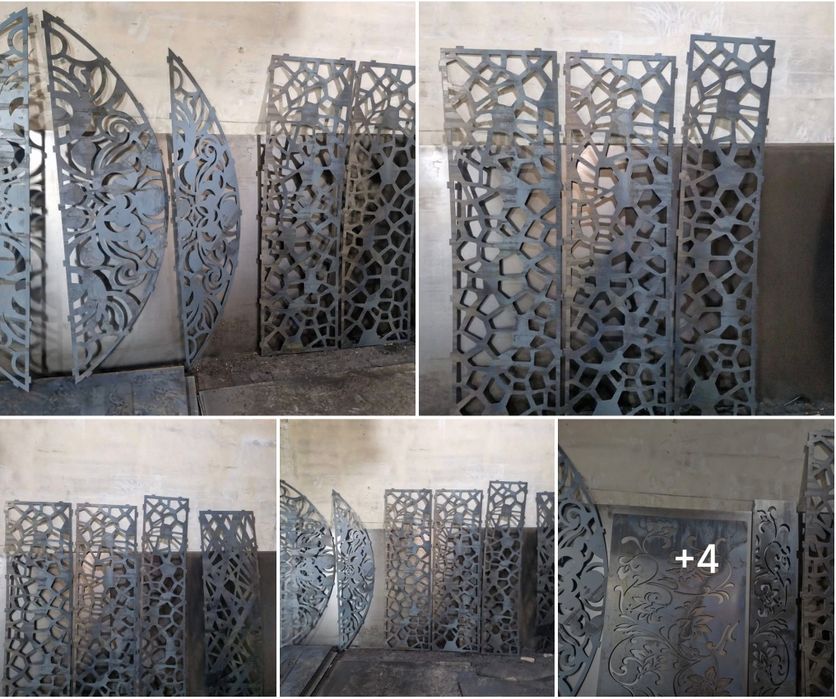 Лазерна різка металу. Декоративні металеві вставки і панелі. Гойдалка