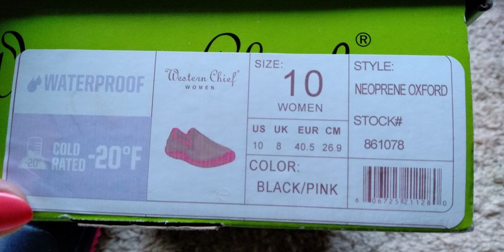 Аквашузы женские Western Chief размер 41-42