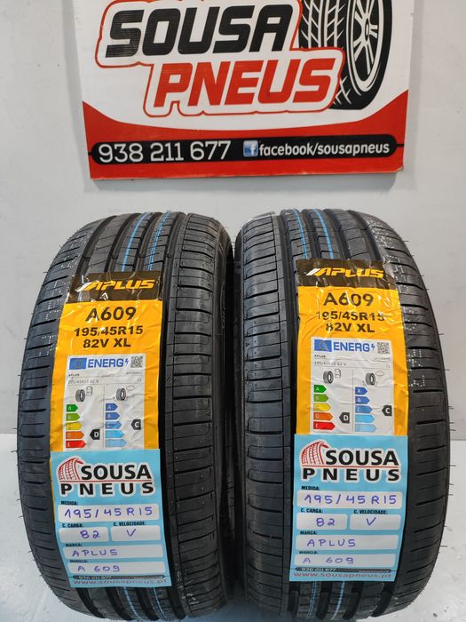 2 pneus novos 195-45R15 Aplus - Oferta da Entrega em todo o país
