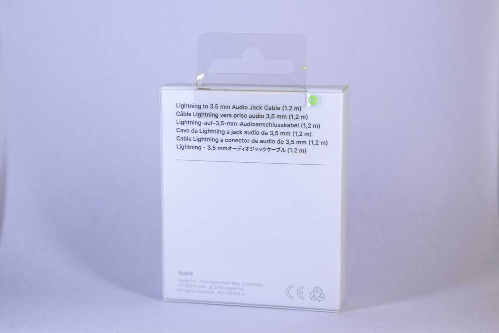 Oryginalny Kabel Apple Mini-Jack (męski) -> Lightning