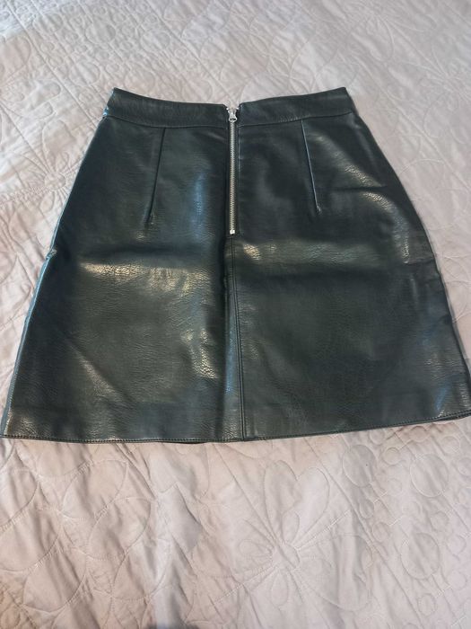Spódniczka skórzana mini