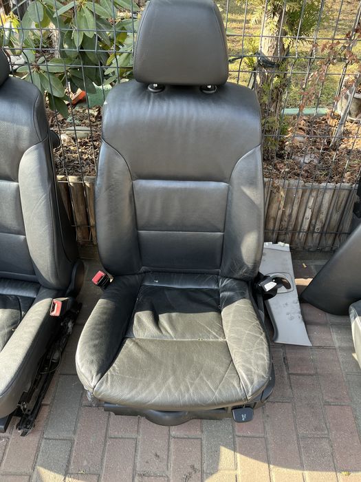 Bmw e61 fotele komplet skora grzane z boczkami europa