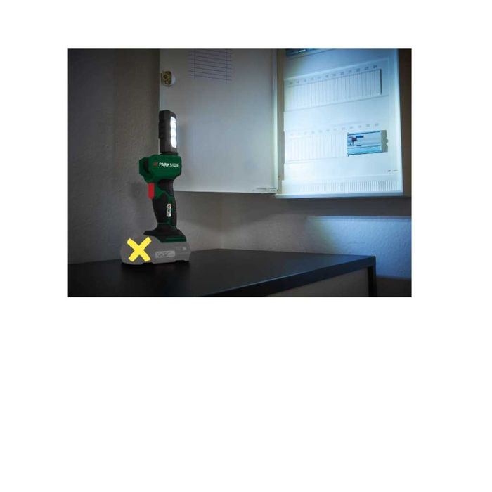 PARKSIDE X20V zestaw 2x lampa LED akumulator ladowarka NOWE Gdynia ...