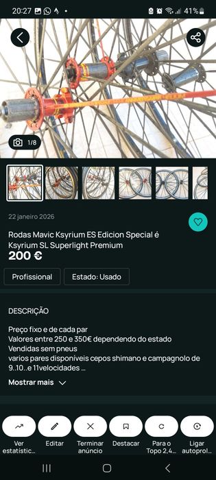 Acessórios para  bicicletas oportunidades