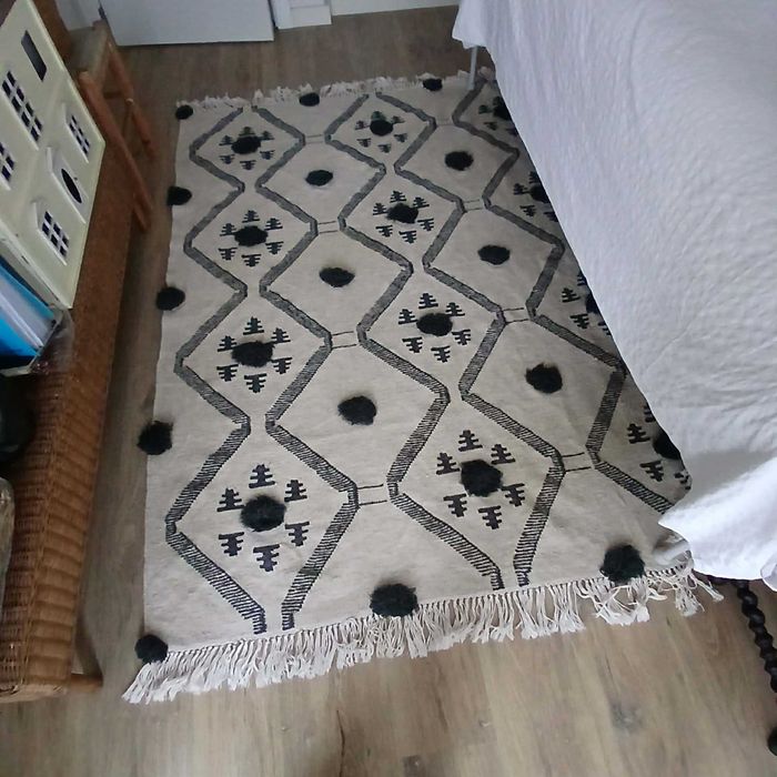 Tapete ZARA HOME impecável  1.55 X 1,95 / lavável na máquina da roupa