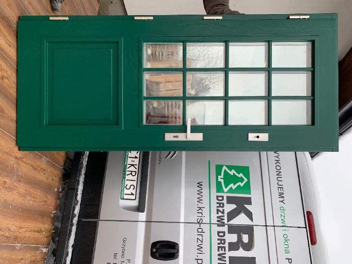 Drzwi Zewnętrzne drewniane czarne Białe, Zielone, niebieskie, czerwone