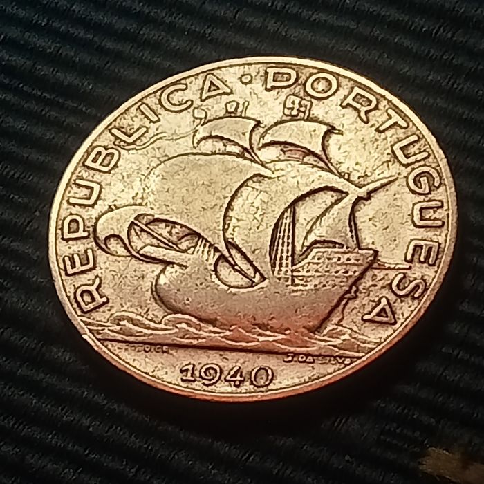 moeda prata 5.00 ano 1940